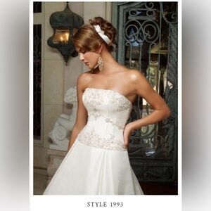 Size 14 Casablanca Bridal White Gown (Style 1993)
